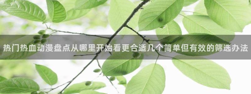 omofun动漫推荐排行：热门热血动漫盘点从哪里开始看更合适几个简单但有效的筛选办法配图